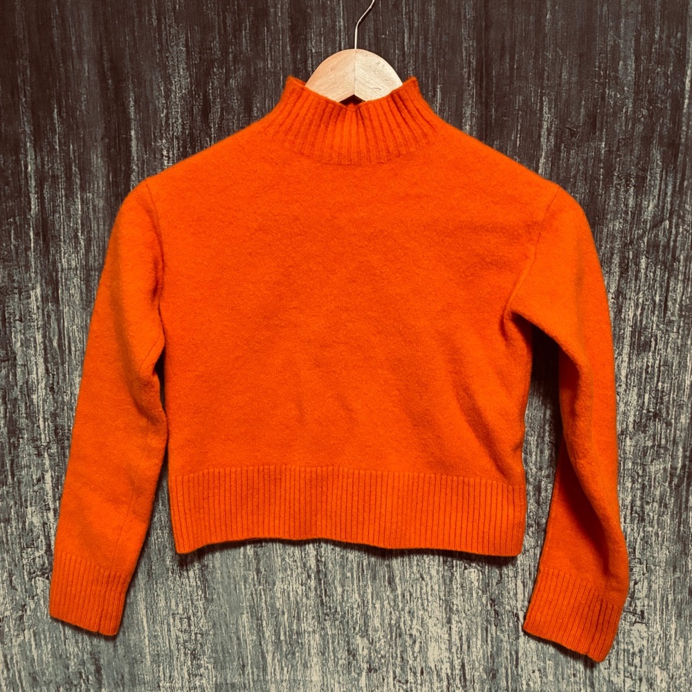 EVERLANE 100% Wool‎ Turtleneck Cropped Sweater Women Size XXL